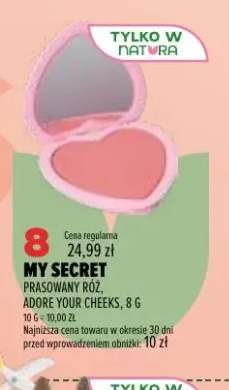 Prasowany róż Adore Your Cheeks My Secret