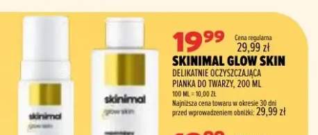 Delikatnie oczyszczająca pianka do twarzy Skinimal Glow Skin