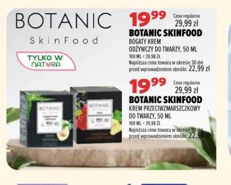 Bogaty krem odżywczy do twarzy Botanic SkinFood +1 wariant