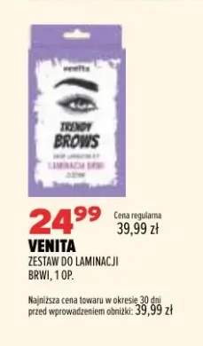 Zestaw do laminacji brwi Venita