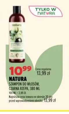 Szampon do włosów czarna rzepa Natura