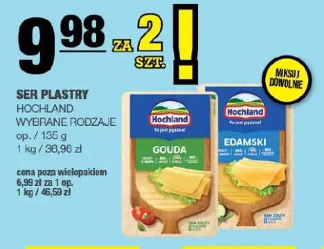 Ser gouda w plastrach Hochland +1 wariant