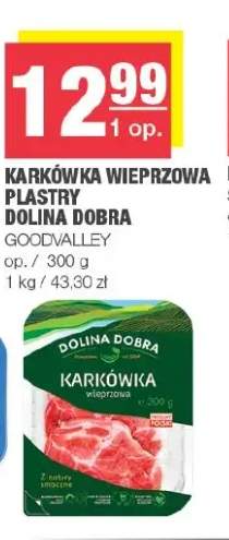 Karkówka wieprzowa plastry Dolina Dobra