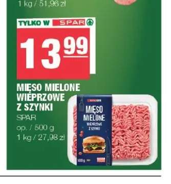 Mięso mielone wieprzowe z szynki SPAR