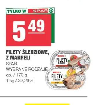 Filety śledziowe Spar +1 wariant