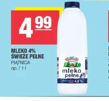 Mleko świeże pełne Piątnica 4%