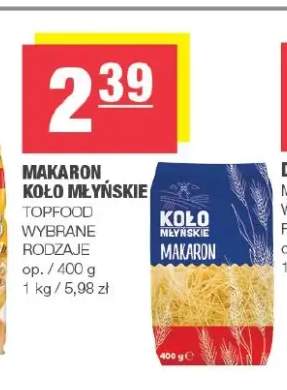 Makaron Koło Młyńskie Topfood