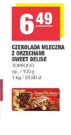 Czekolada mleczna z orzechami Sweet Delise