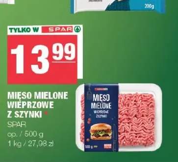 Mięso mielone wieprzowe z szynki Spar