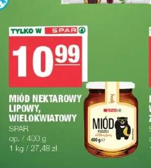 Miód nektarowy lipowy Spar +1 wariant