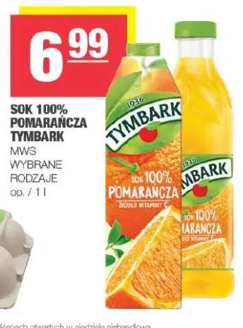 Sok pomarańcza Tymbark 100%