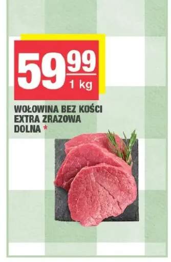 Wołowina bez kości ekstra zrazowa dolna
