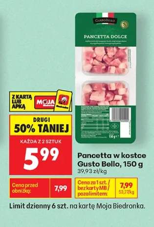 Pancetta w kostce Gusto Bello