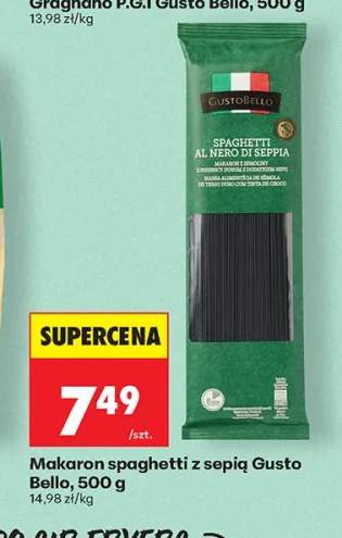 Makaron spaghetti z sepią Gusto Bello