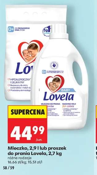 Mleczko do prania Lovela +1 wariant
