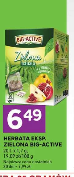 Herbata ekspresowa zielona Big-Active