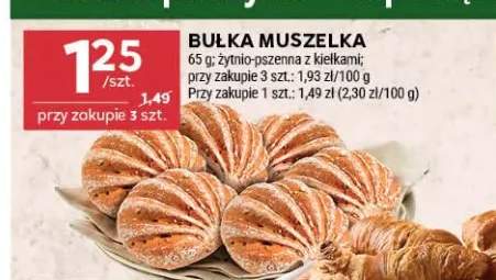 Bułka muszelka żytnio-pszenna z kiełkami