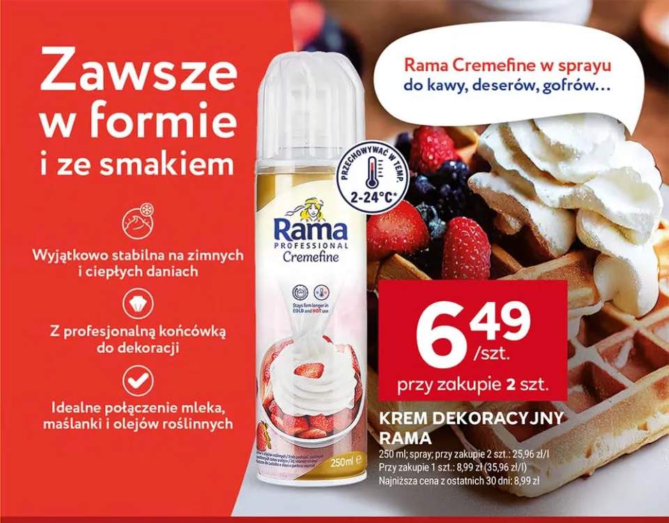 Krem dekoracyjny Rama Cremefine w sprayu