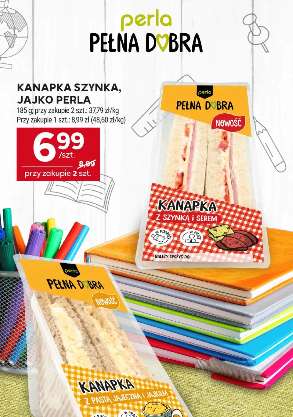Kanapka szynka Perla +1 wariant