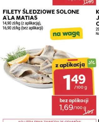 Filety śledziowe solone a'la matias na wagę