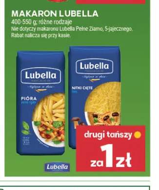 Makaron pióra Lubella +1 wariant