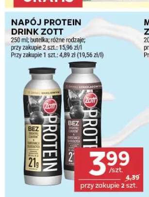 Napój Protein Drink o smaku waniliowym Zott +1 wariant