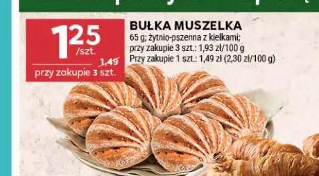 Bułka muszelka żytnio-pszenna z kiełkami