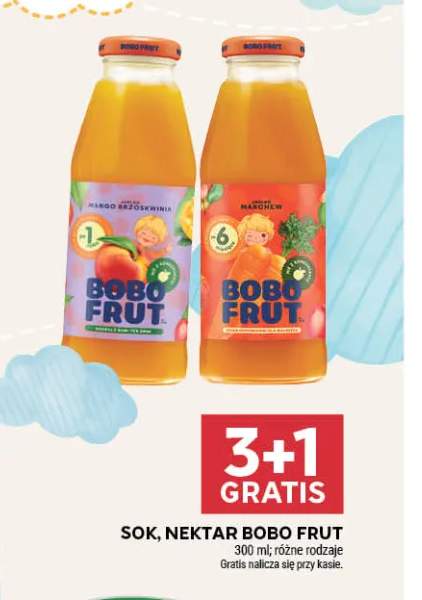 Nektar Bobo Frut Jabłko Mango Brzoskwinia
