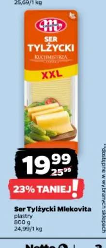 Ser tylżycki w plastrach Mlekovita