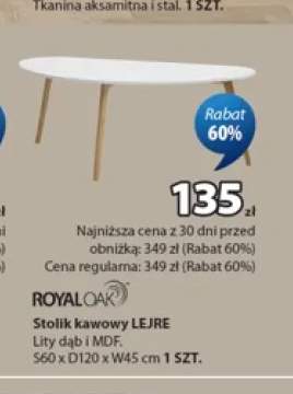 Stolik kawowy Lejre Royal Oak
