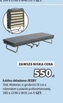 Łóżko składane Jesby