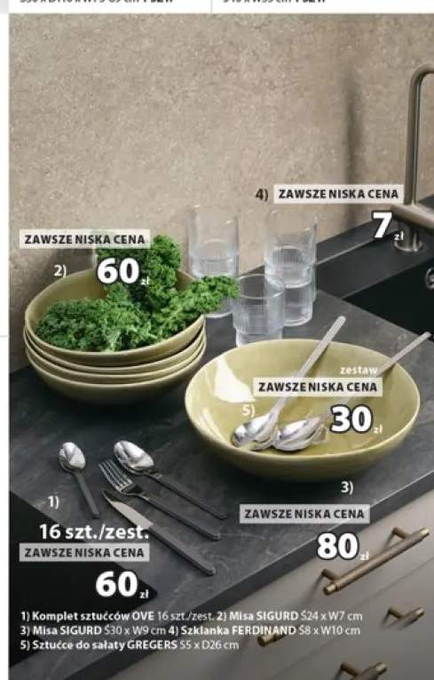 Komplet sztućców Ove +4 warianty