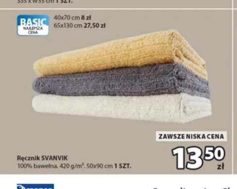 Ręcznik Svanvik 50x90 cm +2 warianty