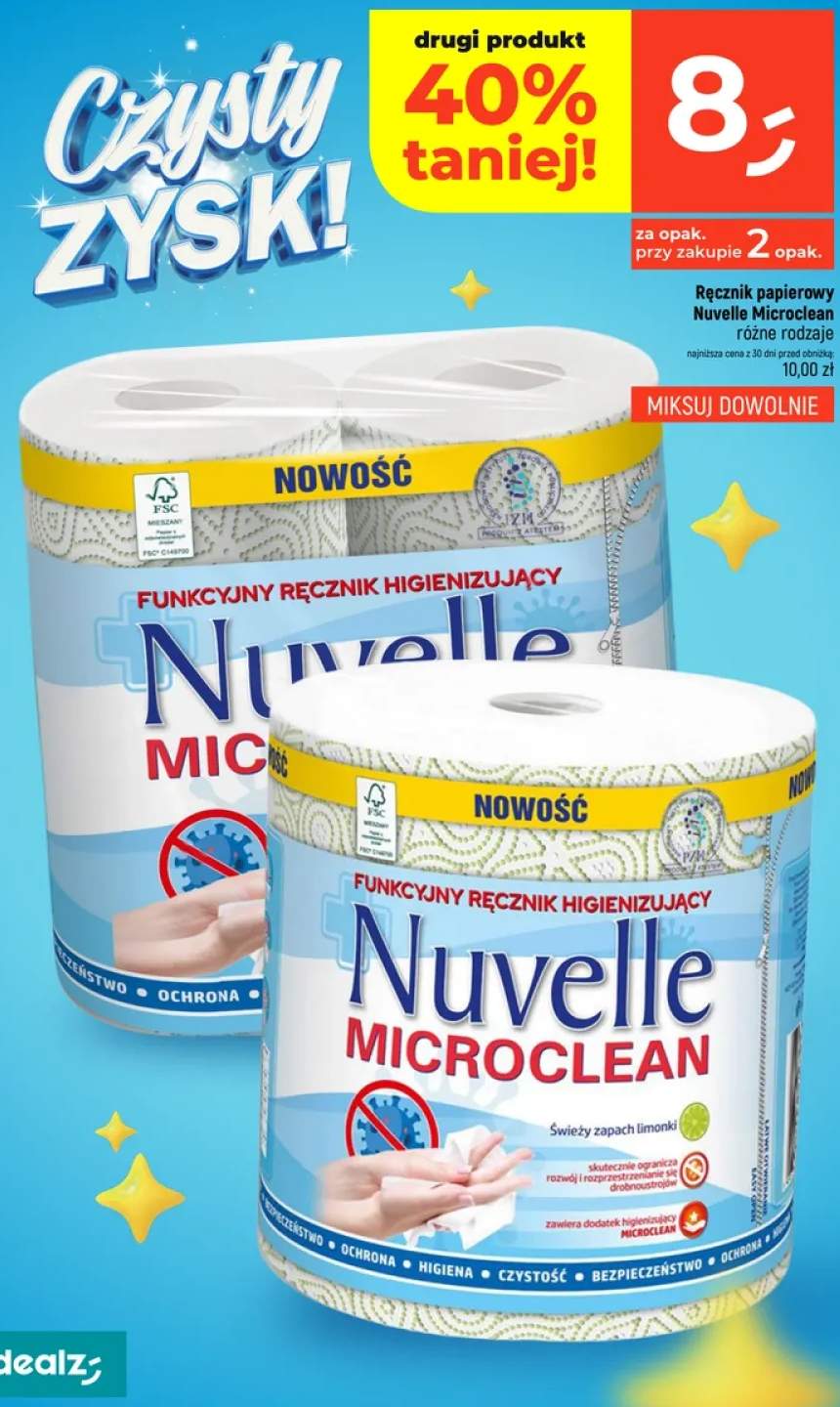 Ręcznik papierowy Nuvelle Microclean Świeży zapach limonki