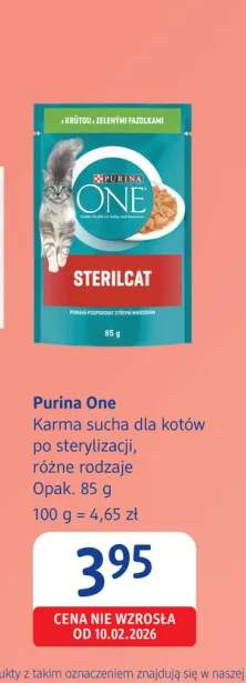 Karma sucha dla kotów po sterylizacji Purina One