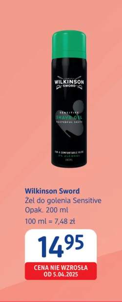 Żel do golenia Sensitive Wilkinson Sword