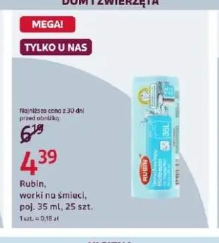 Worki na śmieci 35 l Rubin