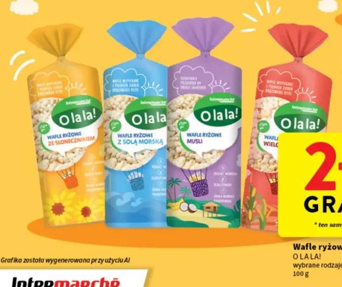 Wafle ryżowe z solą morską O la la! +3 warianty