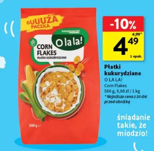 Płatki kukurydziane O la la! Corn Flakes