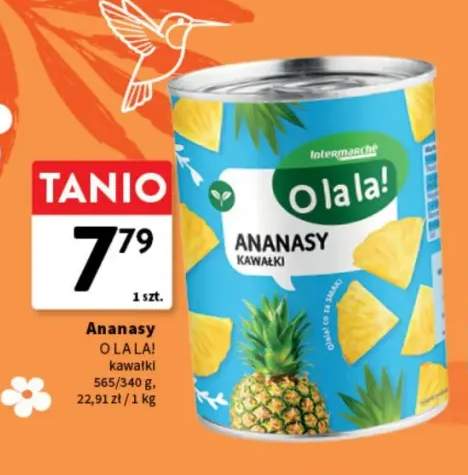 Ananas w puszce kawałki O La La!