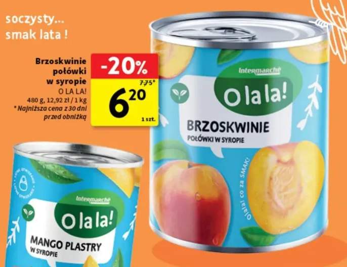Brzoskwinie połówki w syropie O La La!