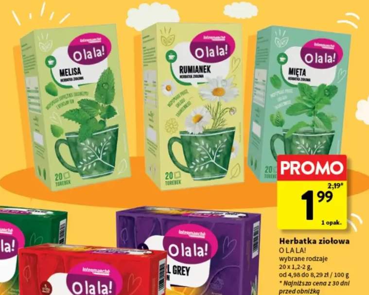 Herbatka ziołowa melisa O La La! +2 warianty