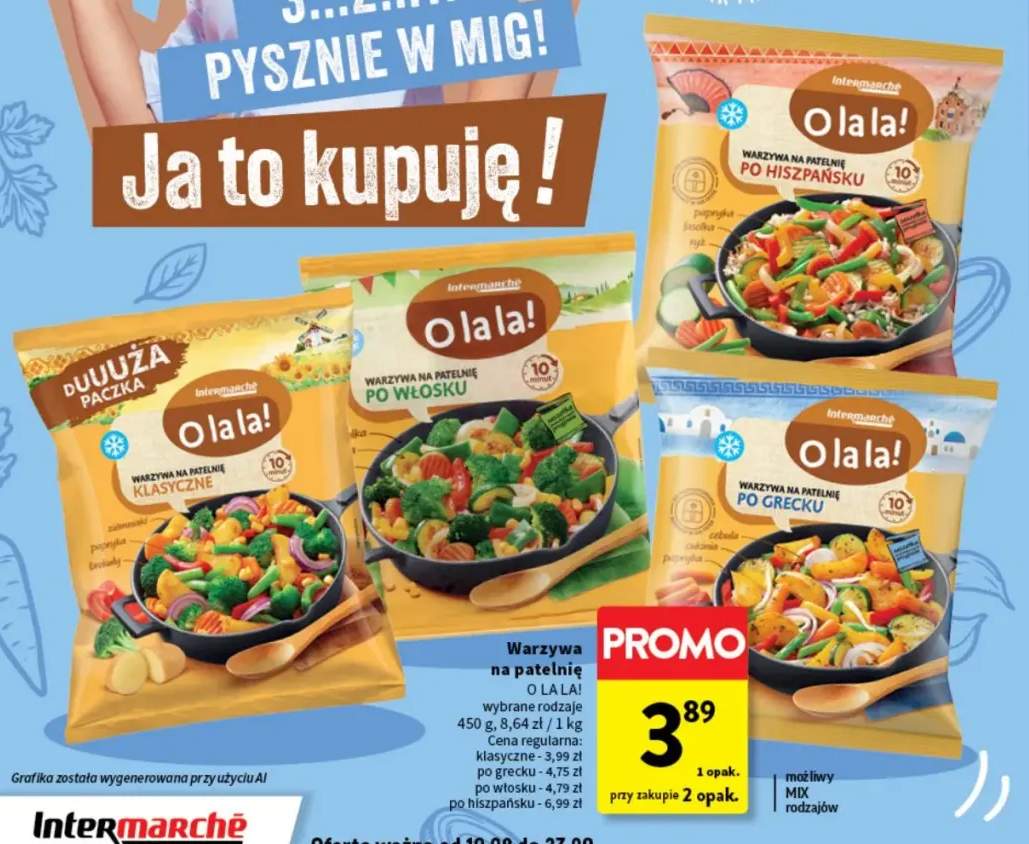 Warzywa na patelnię klasyczne O la la! +3 warianty
