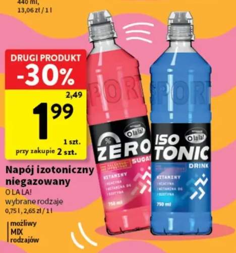 Napój izotoniczny niegazowany O La La!