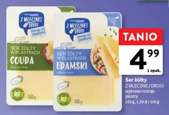 Ser gouda w plastrach Z Mlecznej Drogi +1 wariant
