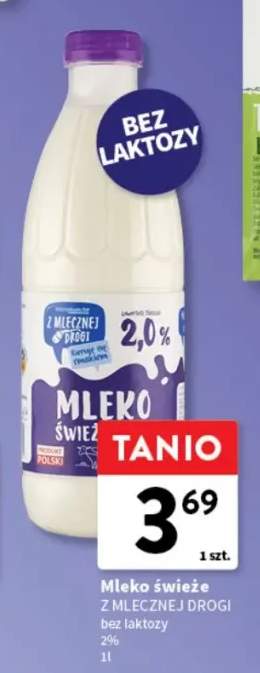 Mleko świeże bez laktozy Z Mlecznej Drogi 2%