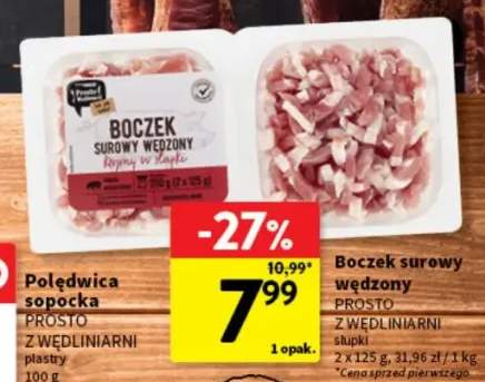Boczek surowy wędzony słupki 2-pak Prosto z Wędliniarni