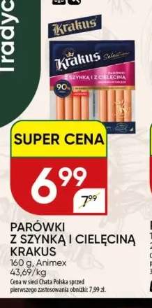 Parówki z szynką i cielęciną Krakus