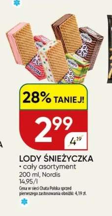 Lody Śnieżyczka Nordis
