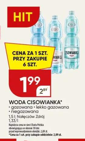 Woda gazowana Cisowianka +2 warianty
